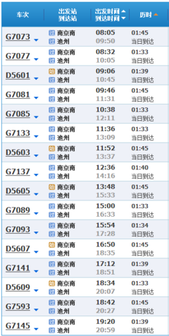 南京到乐清动车