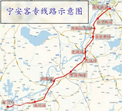 南京南站到当涂东站