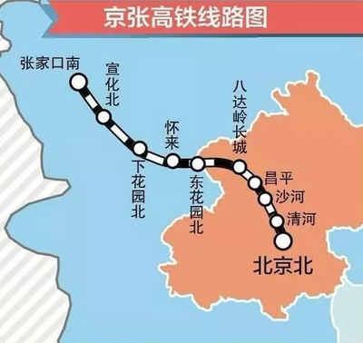 北京到张家口高铁