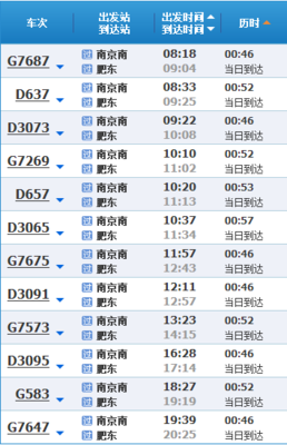 南京南站到当涂东站