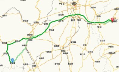 萍乡到长沙多少公里