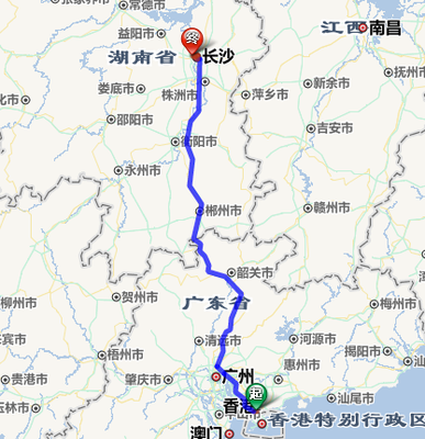 萍乡到长沙多少公里
