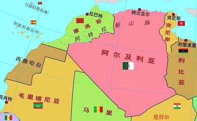 阿尔及利亚在哪里