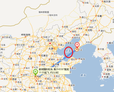 大连到郑州飞机
