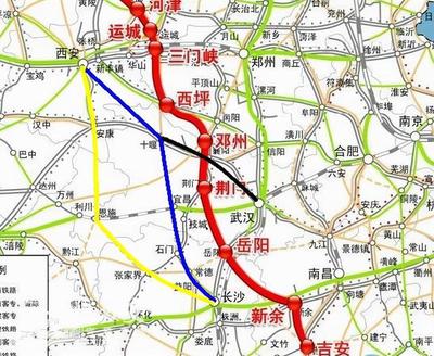 运城到长沙高铁