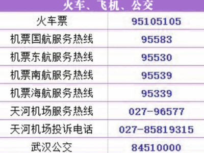 武汉市电话号码查询