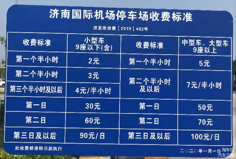 济南机场停车收费标准