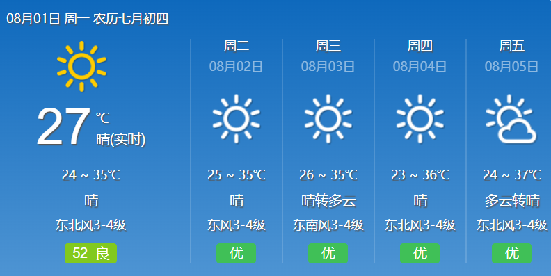 西安八月底天气