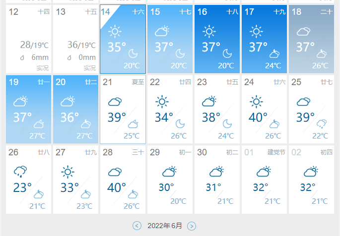 西安近十天天气