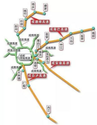 成都到绵阳距离