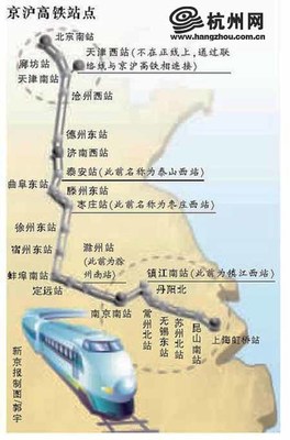 德州到杭州的高铁