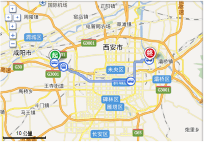咸阳机场到西安市区多远
