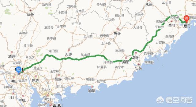 广州到定南