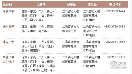 香港机场到东莞大巴
