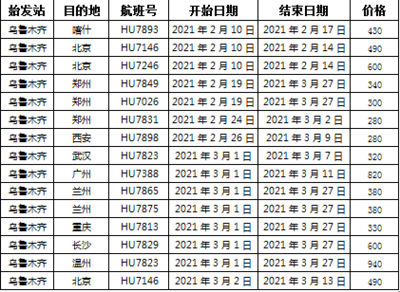 温州到西安机票价格
