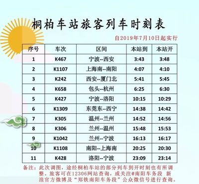 南阳到桐柏的火车
