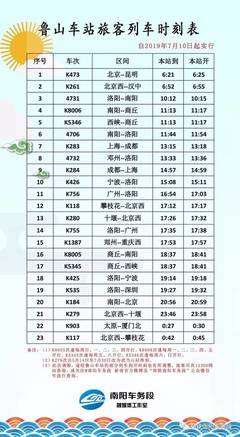 南阳到桐柏的火车