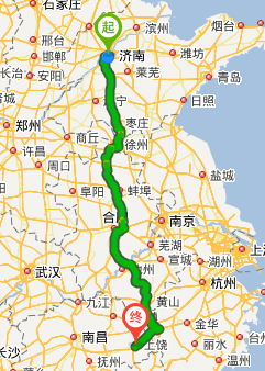 济南到江西多少公里