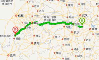 广元到武汉