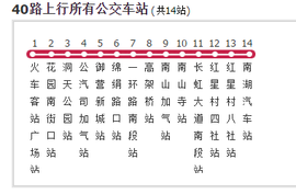 40路公交车路线时间表