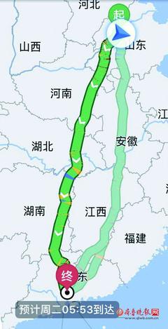 济南到江西多少公里
