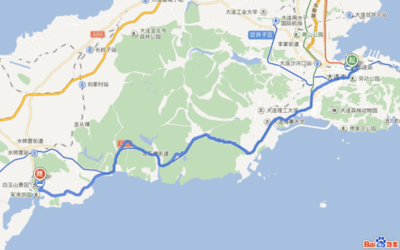 旅顺到大连多少公里