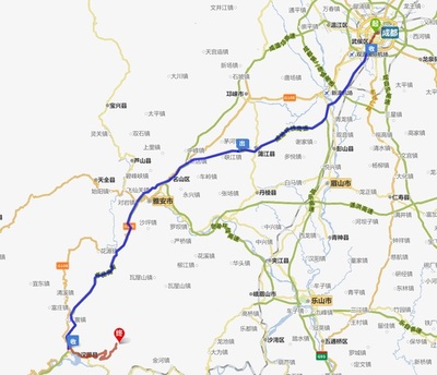 成都到雅安过路费